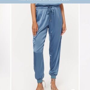CAMI NYC - Elsie Silk jogger cargo pants Sz XS Color Aegean